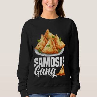 Samosas Voedsel Samosa Maker Indische Foodie Groen Trui