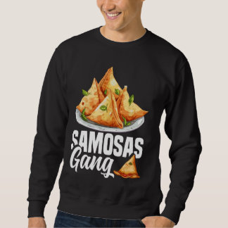 Samosas Voedsel Samosa Maker Indische Foodie Groen Trui