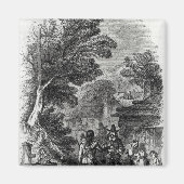 Samoset, de Indiase bezoeker Magneet (Voorkant)