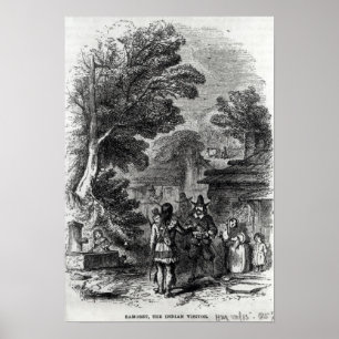 Samoset, de Indiase bezoeker Poster
