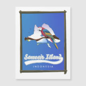 Samosir eiland Indonesië reis kaart (Voorkant)