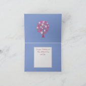 Samoyed 5X7 gevouwen kaart van Valentijns op perso (Binnen)