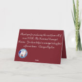 Samoyed 5X7-gevouwen Valentijn-kaart Bedankkaart (Achterkant)