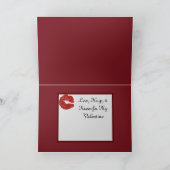 Samoyed 5X7-gevouwen Valentijn-kaart Bedankkaart (Binnen)