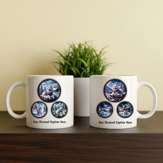 Samoyed 6-Afbeelding koffie Mok ontwerp