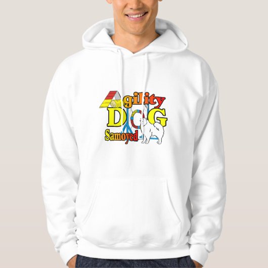 Samoyed Agility Gifts Hoodie (Voorkant)