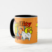 Samoyed Agility Gifts Mok (Voorkant links)