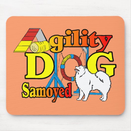 Samoyed Agility Gifts Muismat (Voorkant)