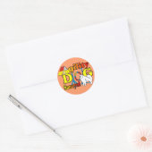 Samoyed Agility Gifts Ronde Sticker (Envelop)