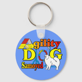 Samoyed Agility Gifts Sleutelhanger