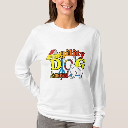 Samoyed Agility Gifts T-shirt (Voorkant)