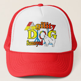 Samoyed Agility Gifts Trucker Pet