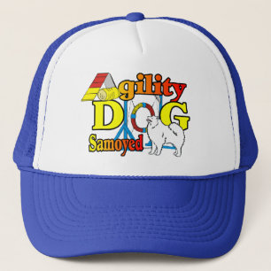 Samoyed Agility Gifts Trucker Pet
