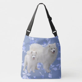 Samoyed All-Over Print Tas - Med & Lrg Cross Body
