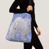 Samoyed All-Over Print Tas - Med & Lrg Cross Body (Dichtbij)