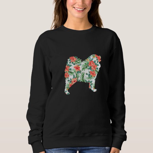 Samoyed Aloha Hawaiian Dog Trui (Voorkant)