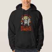 Samoyed And Wine Hoodie (Voorkant)