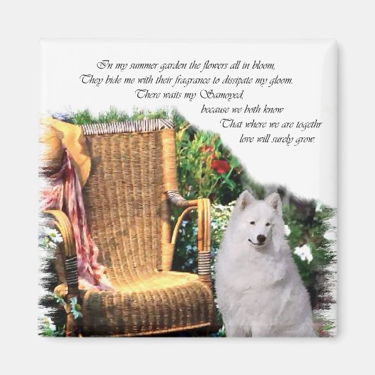Samoyed Art Gifts Magneet (Voorkant)