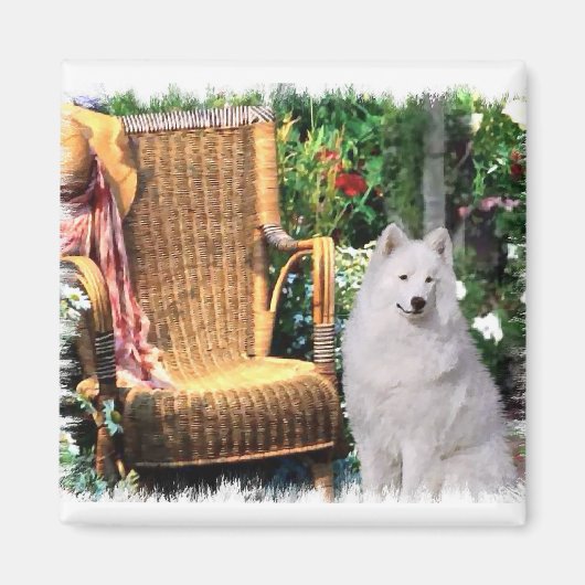 Samoyed Art Gifts Magneet (Voorkant)