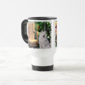 Samoyed Art Gifts Reisbeker (Voorkant links)