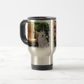 Samoyed Art Gifts Reisbeker (Voorkant links)