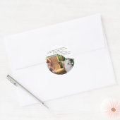 Samoyed Art Gifts Ronde Sticker (Envelop)
