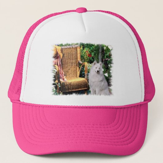 Samoyed Art Gifts Trucker Pet (Voorkant)