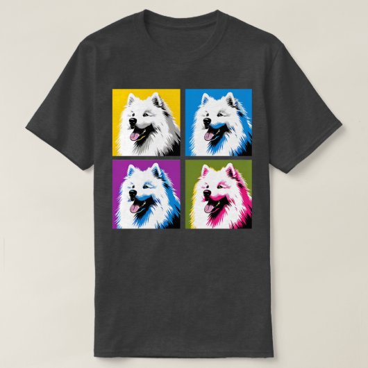 Samoyed Art Hondenliefhebber T-shirt (Design voorkant)