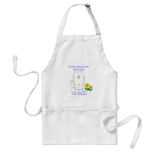 Samoyed Best Dingen in Life Apron Standaard Schort (Voorkant)