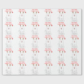 Samoyed Beste Kerstman.... Cadeaupapier (Vlak)