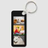 Samoyed...Beste mama, aangepaste dubbelzijdige Sle Sleutelhanger (Achterkant)