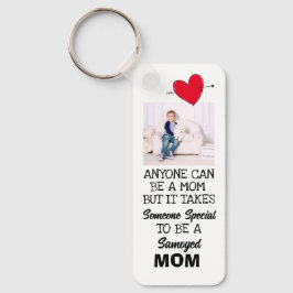 Samoyed...Beste mama, aangepaste dubbelzijdige Sle Sleutelhanger