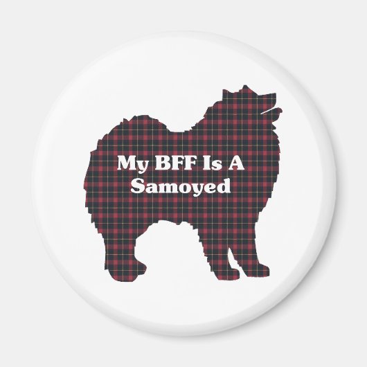 Samoyed BFF-cadeautjes Magneet (Voorkant)