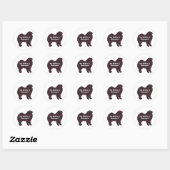 Samoyed BFF-cadeautjes Ronde Sticker (Vel)