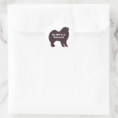 Samoyed BFF-cadeautjes Ronde Sticker (Tas)
