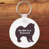 Samoyed BFF-cadeautjes Sleutelhanger (Voorkant)