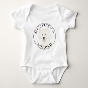 Samoyed Big Sister Romper