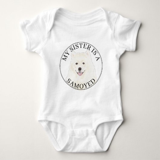 Samoyed Big Sister Romper (Voorkant)
