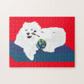 Samoyed Brothers Puzzel, 252 stuks Legpuzzel (Horizontaal)