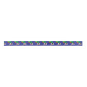 Samoyed Carrousel Holiday Ribbon— Gift Wrap Sep. Satijnen Lint (Voorkant)