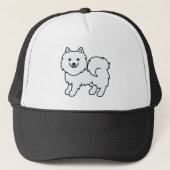 Samoyed Cartoon Dog Trucker Pet (Voorkant)