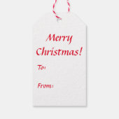 Samoyed Christmas Gift Label Cadeaulabel (Achterkant)