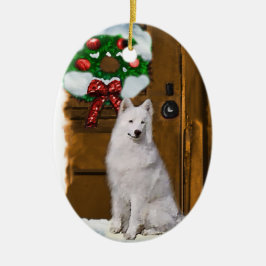 Samoyed Christmas Gifts Ornament