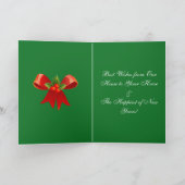 Samoyed Christmas Holiday Custom Kaart (Binnen)