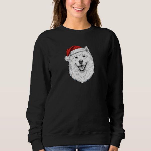 Samoyed Christmas Sweatshirt–Custom Name Dog Gift Trui (Voorkant)