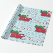 Samoyed Claus Cadeaupapier (Uitgerold)