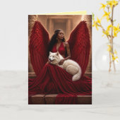 Samoyed condoleancekaart kaart (Gele Bloem)
