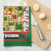 Samoyed Countdown Kerst Advent Kalendar Hond Theedoek (Quarter Fold)
