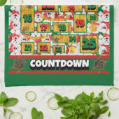 Samoyed Counting Kerstmis Advent Calendar Dog Theedoek (Gevouwen)