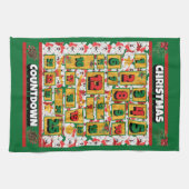 Samoyed Counting Kerstmis Advent Calendar Dog Theedoek (Horizontaal)